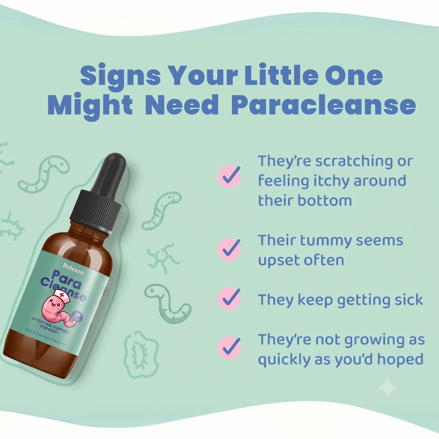 ParaCleanse - Parasite Cleanse for Kids | Natural Intestinal & Gut Health Support