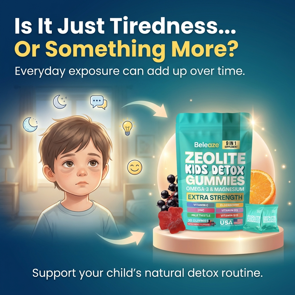 Beleaze Kids Detox Gummies – Plant-Based Gelatin, Immune Support & Overall Wellness Chewables