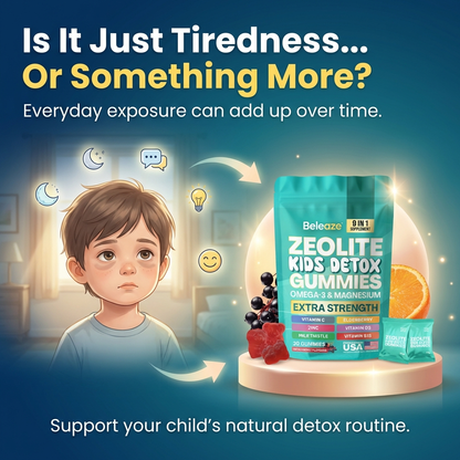 Beleaze Kids Detox Gummies – Plant-Based Gelatin, Immune Support & Overall Wellness Chewables